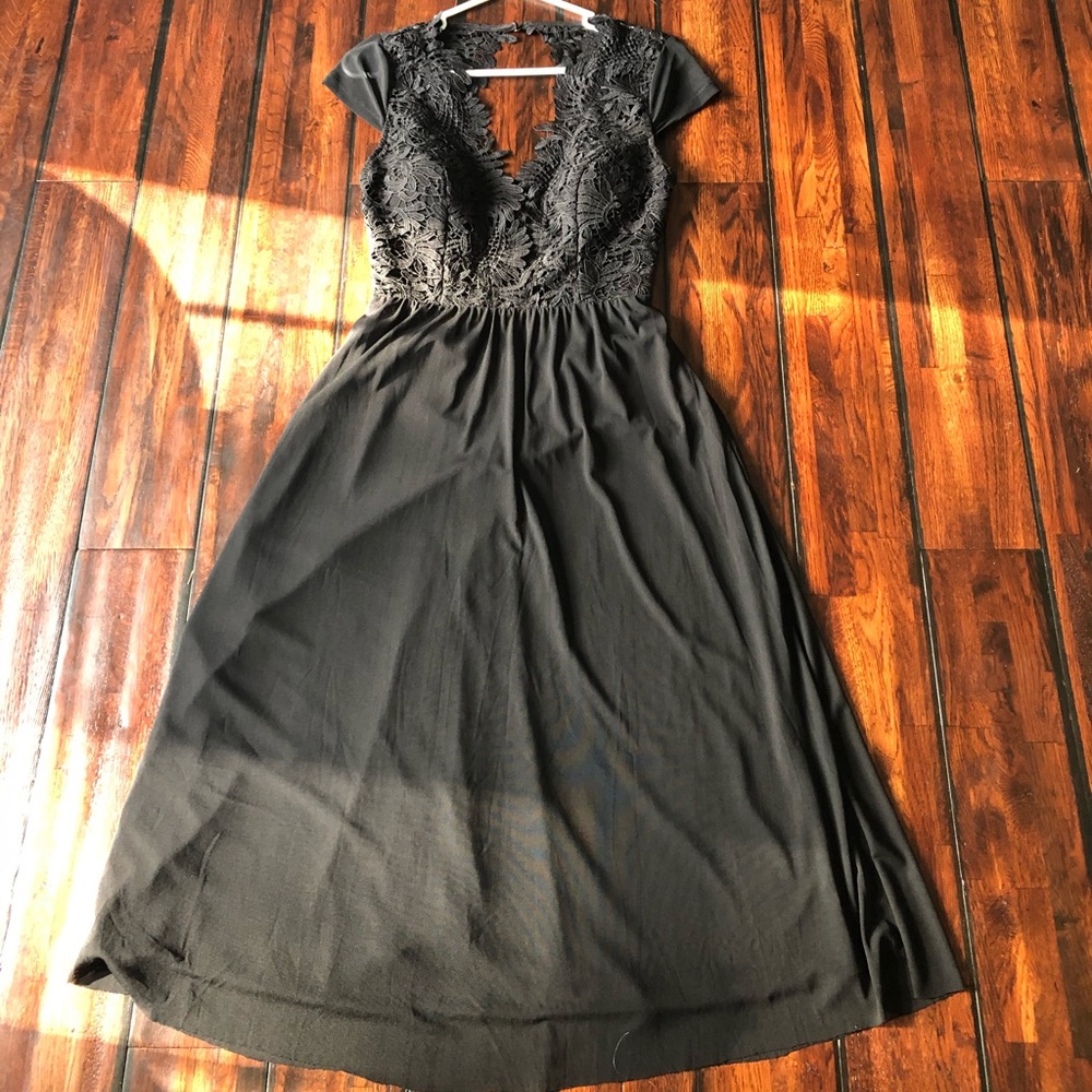 COPY - Black bridesmaid or cocktail dress size sm…